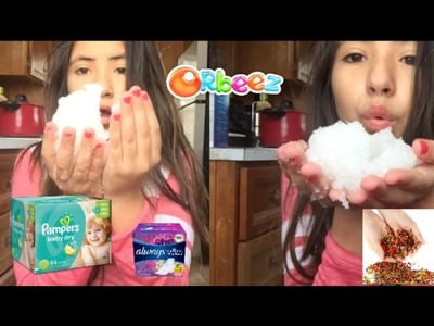 DIY FAKE SNOW WITH DIAPERS OR PADS 