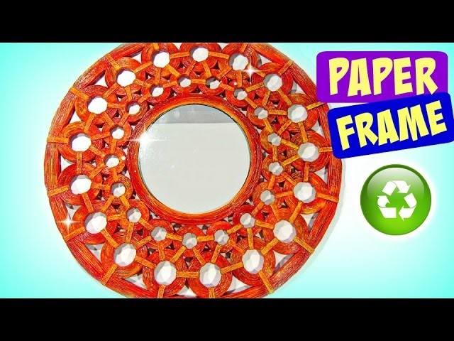 DIY How to make paper frames. Marco de papel.