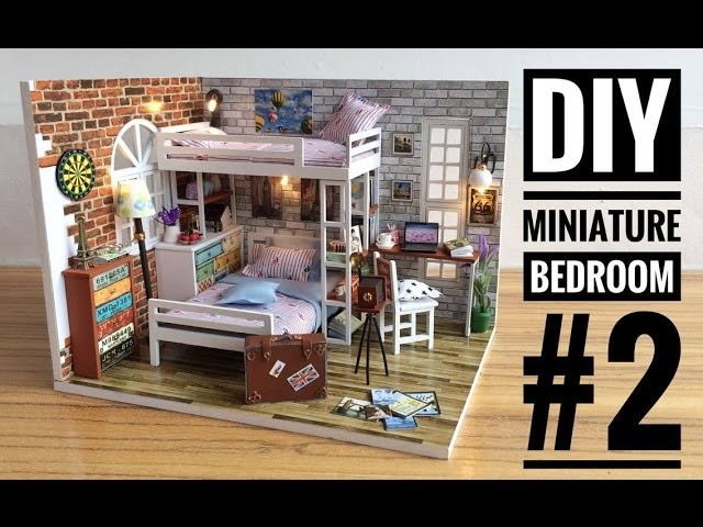 DIY Miniature Bedroom #2 'Small Partners' with Antique Camera ('小伙伴' DIY 小房)