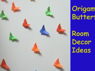 Diy Origami Butterfly Room Decor Ideas | Easy Origami Butterfly for Beginners