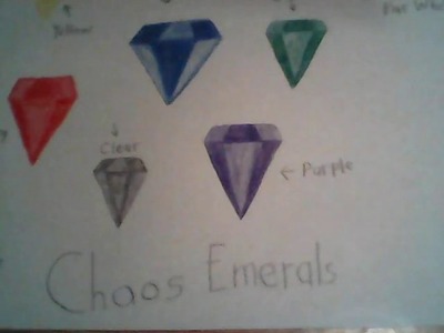 How to draw a "7" Chaos Emeralds