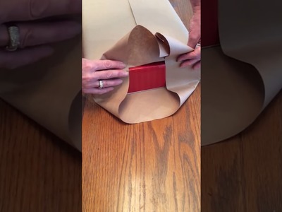 How to gift wrap a box using double sided tape