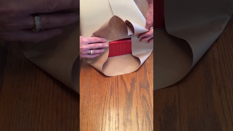 How to gift wrap a box using double sided tape