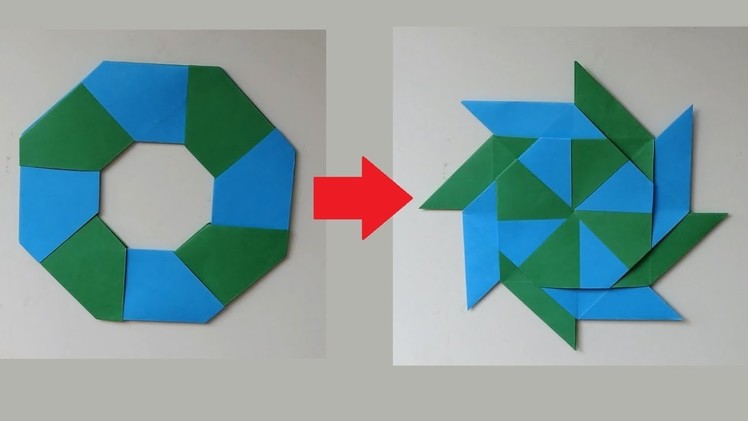 How to Make Paper Transforming Ninja Star Origami