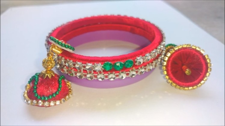 How to make silk thread bangles at home | indian silk thread bangles, silk thread bangles tutorials