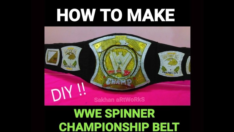 How To Make WWE Spinner Championship Belt
