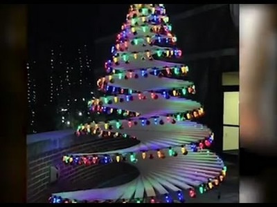 How to make your own Amazing christmas tree ~ navidad arbol