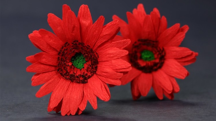Paper Flowers - Duplex Paper Gerbera Daisy Flower Craft