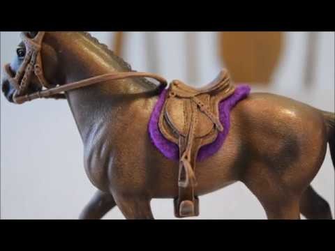 Schleich DIY - How to Make a Saddle Pad for Schleich Horses