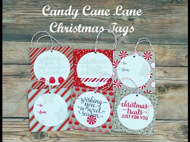 Stampin' Up! Candy Cane Lane Christmas Tags