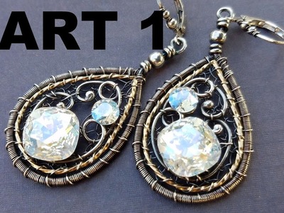 Wire Wrapping Tutorial - New Years Earrings Part 1