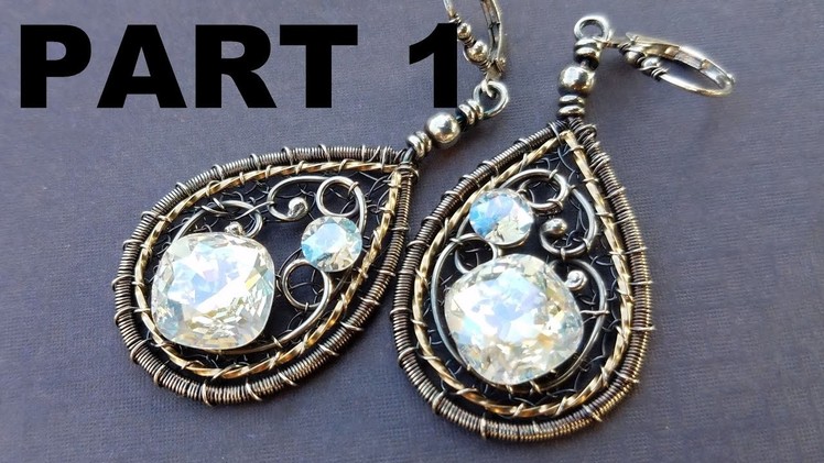 Wire Wrapping Tutorial - New Years Earrings Part 1