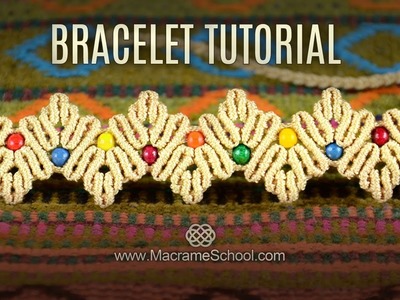 Zig Zag Herringbone Bracelet Tutorial by Macrame School