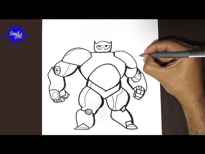 Como dibujar a Baymax | How to draw Baymax- (Big hiro 6)