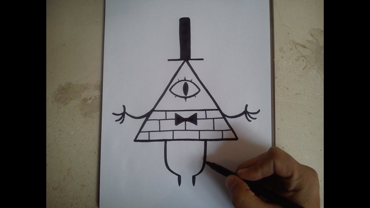 COMO DIBUJAR A BILL CIPHER - GRAVITY FALLS. how to draw bill cipher ...