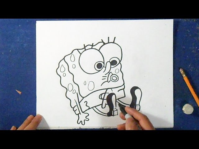 Como Dibujar A Bob Esponja Bebe How To Draw Spongebob Baby