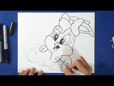 Cómo dibujar a Lola Bunny "Looney Tunes"