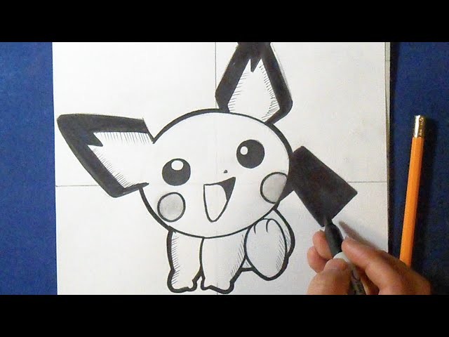 Cómo dibujar a Pichu "Pokémon" | How to draw Pichu