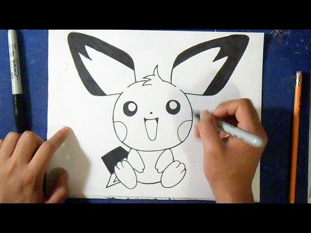 Cómo dibujar a Pichu - Pokémon | How to draw pichu