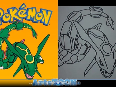 Como dibujar a Rayquaza (Pokemon) - How to Draw Rayquaza- Pokemon