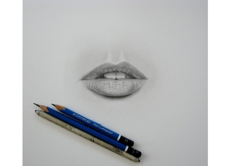 Cómo dibujar labios realistas. How to draw realistic lips