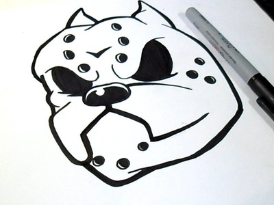 Cómo dibujar un Perro (Pitbull) Graffiti | Thinkd art - | ZaXx