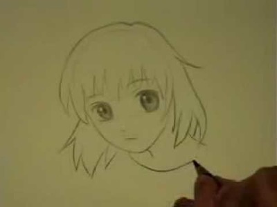Drawing a Manga Face, Line by Line (Miki from "Miki Falls")