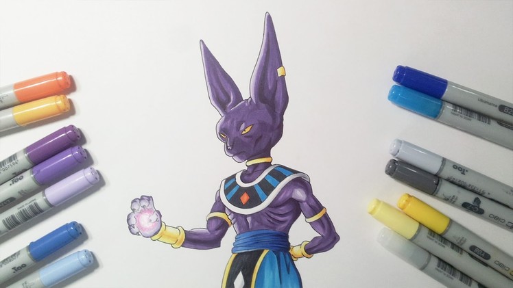 Drawing Lord Beerus.Bills - God of Destruction | Dragon Ball Super