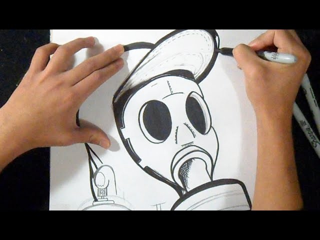 Drawing: Mascara de Gas Graffiti