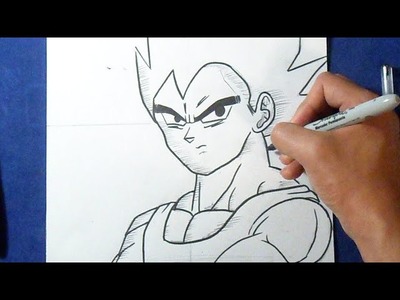 Fácil - Cómo dibujar a Vegeta "Dragon Ball Z" | How to draw Vegeta