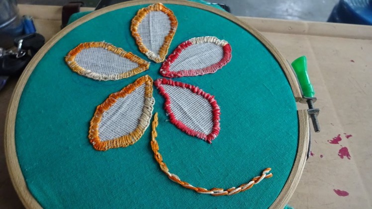 Hand Applique Stitch Work : Hand Embroidery by AmmaArts