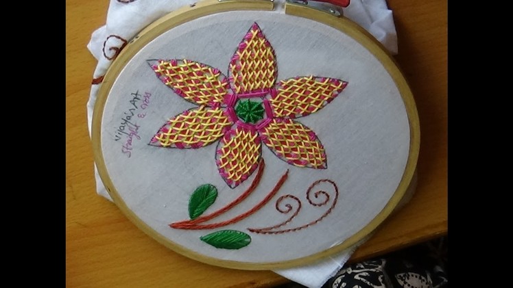 Hand Embroidery Designs # 182 - Straight & Cross stitch designs