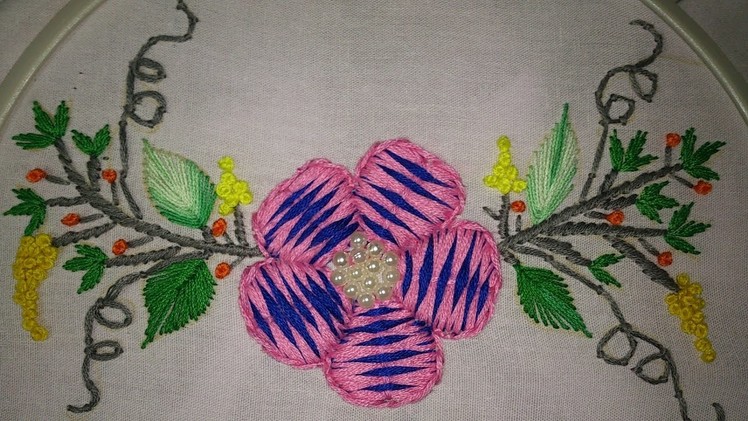 Hand embroidery designs. embroidery stitches tutorial. embroidery for cushion covers,  dresses etc,.