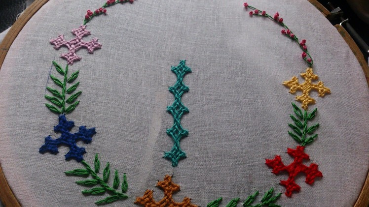 Hand embroidery designs.  kutch work embroidery tutorial, kutch work design on dresses.