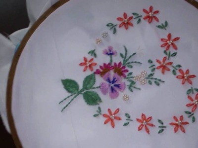Hand embroidery-moti work.
