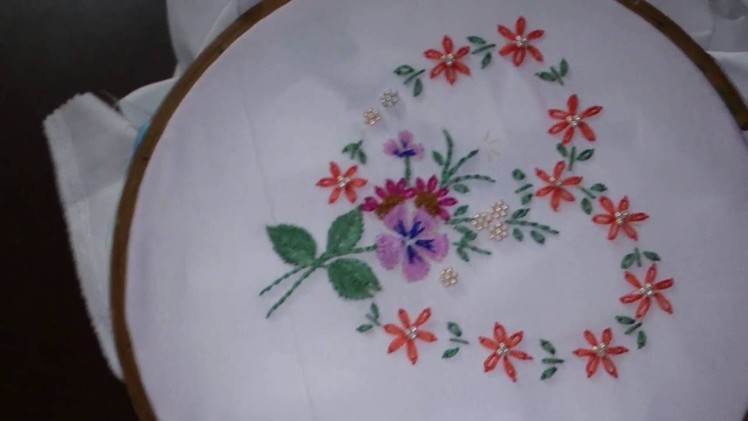 Hand embroidery-moti work.