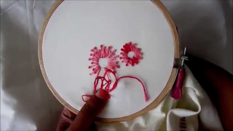 Hand Embroidery : Pistol Stitch