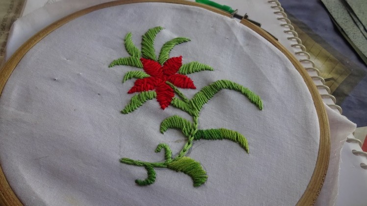 Hand Embroidery: Satin Stitch by Amma Arts