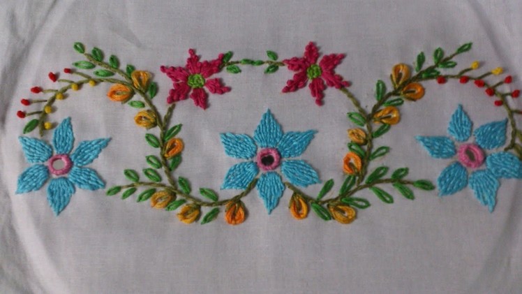 Hand embroidery tutorial. Mirror work , romanian couching stitch. design for cushions covers.