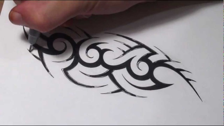 How To Create a Hidden Tribal Name Tattoo Design