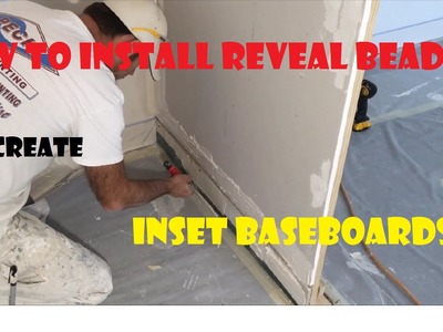 How to create flush baseboards with drywall reveal bead