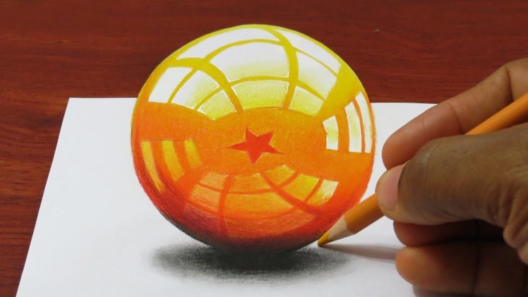 How to Draw a 3D DragonBall - Dragon Sphere
