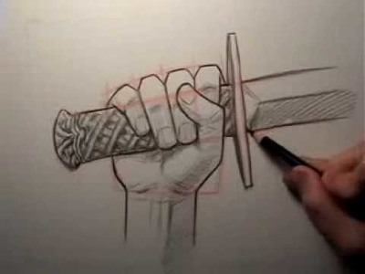 How to Draw a Hand Holding a Sword
