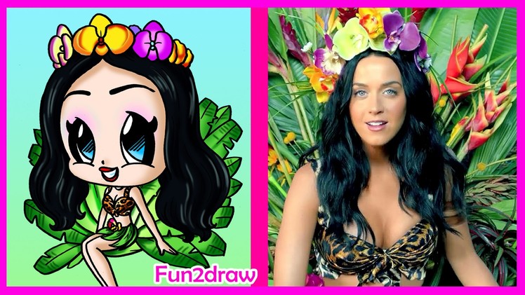 How to Draw A Katy Perry Chibi Step by Step - Fun2draw