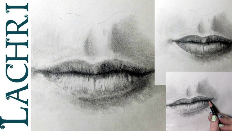 How to draw a realistic mouth - drawing  tutorial w. Lachri