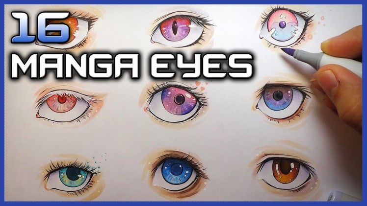 How To Draw Manga Eyes with COPICS (Narrated)