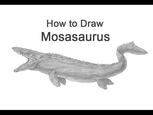 How to Draw Mosasaurus from Jurassic World