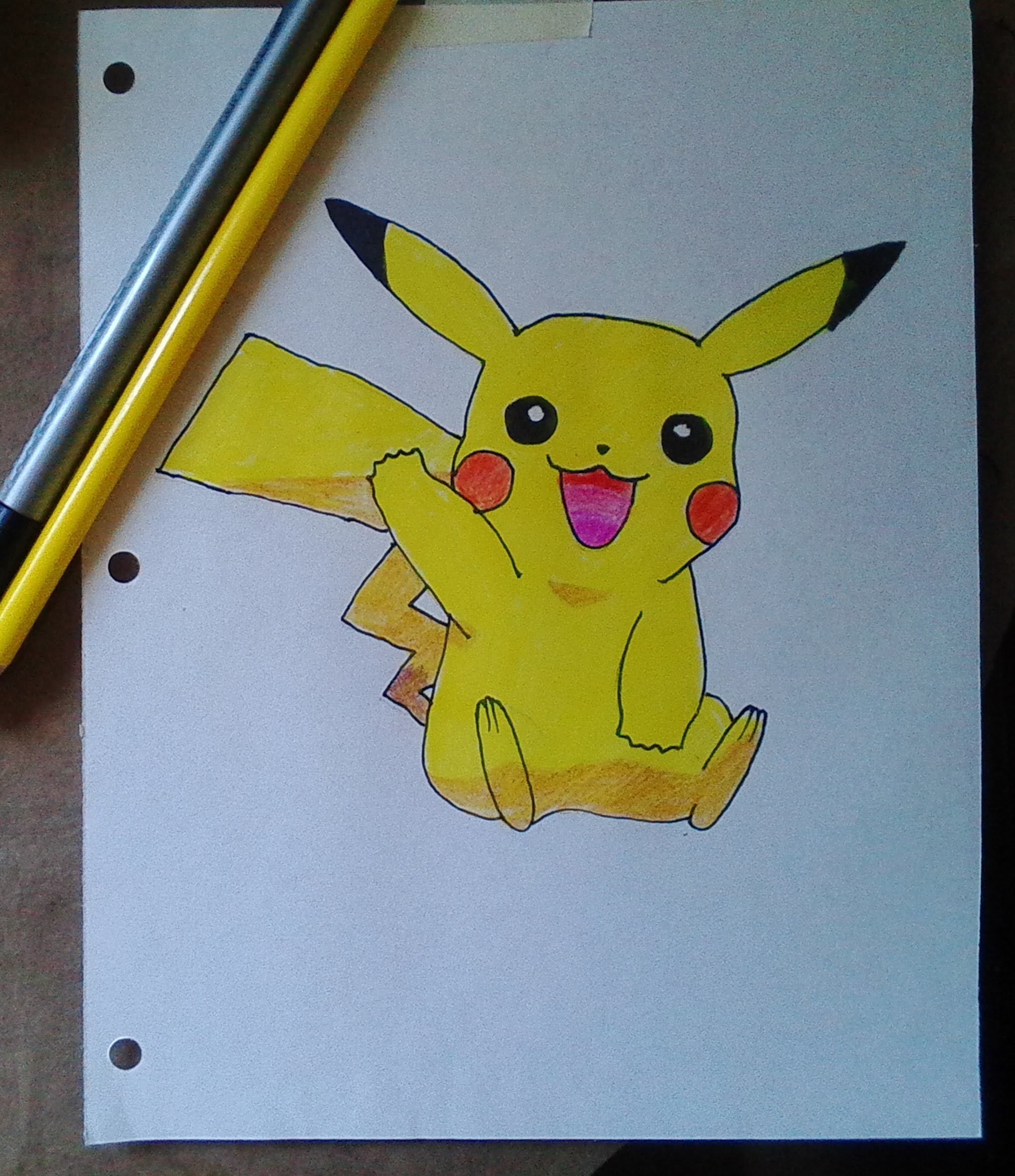 How to draw pikachu Step by Step - como dibujar a pikachu paso a paso - pokémon go