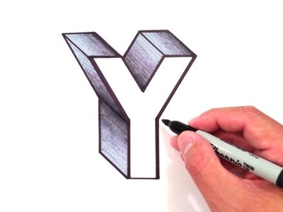 How to Draw the Letter Y in 3D