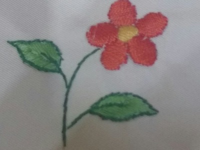 How to Make Hand Embroidery Flower - Embroidery Projects - Tutorial .